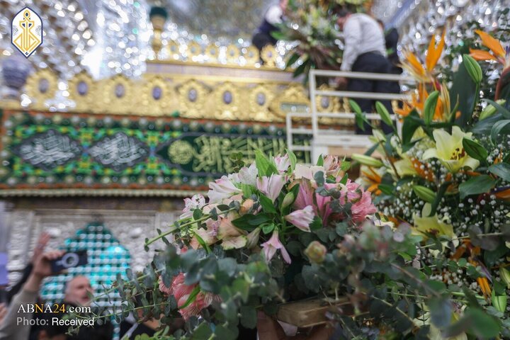 چراغانی و آذین‌بندی حرم مطهر کاظمین در آستانه میلاد فرخنده امام جواد(ع) و امام علی(ع)