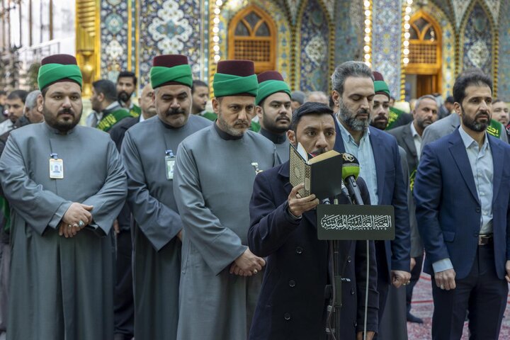 Informe fotográfico | Los servidores del Santuario Sagrado Abbasí celebran un acto devocional por el natalicio del Imam Muhammad al-Yawad (la paz sea con él)
