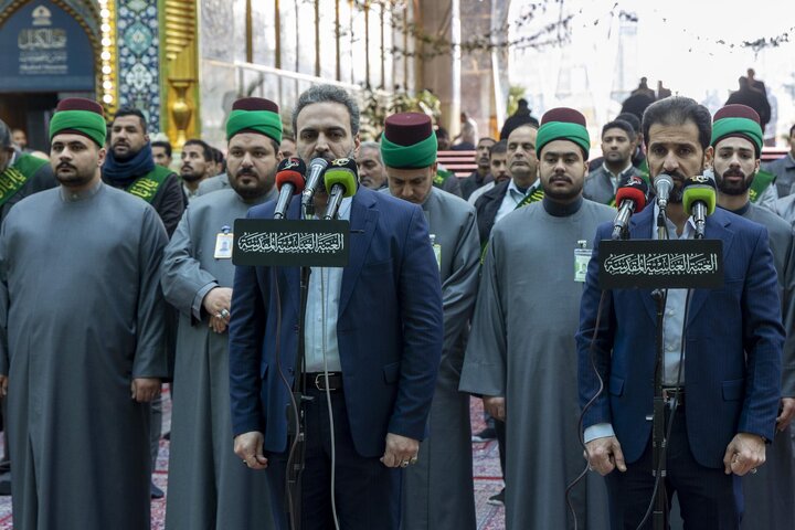 Informe fotográfico | Los servidores del Santuario Sagrado Abbasí celebran un acto devocional por el natalicio del Imam Muhammad al-Yawad (la paz sea con él)