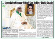 Sheij Zakyzaky: "Se está ejecutando un nuevo escenario para dividir África con un rostro renovado"