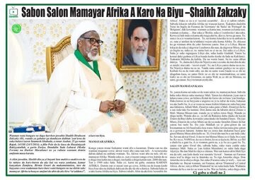 Sheij Zakyzaky: "Se está ejecutando un nuevo escenario para dividir África con un rostro renovado"