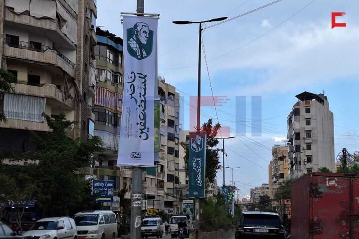 تقرير مصور/ نشر صور الحاج الشهيد قاسم سليماني في الضاحية الجنوبية لبيروت بمناسبة ذكرى سنويته