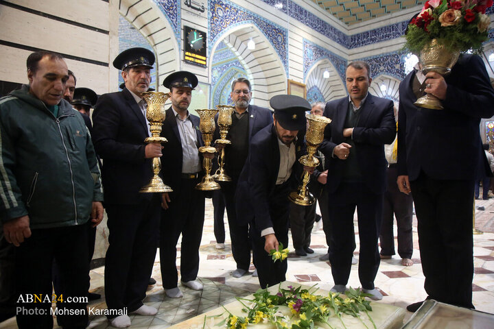Foto / Ayetullah Misbah Yezdinin Saygıyla Anılması Doğrultusunda Hz. Masume'nin (s.a) Mukaddes Hareminde Hutbe Okuma Merasimi