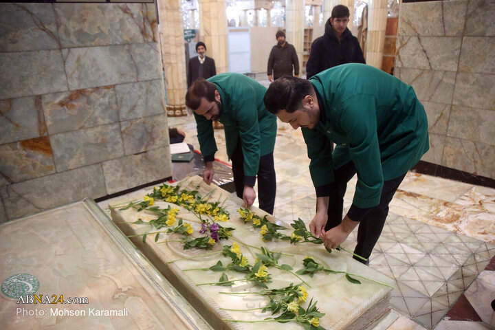 Foto / Ayetullah Misbah Yezdinin Saygıyla Anılması Doğrultusunda Hz. Masume'nin (s.a) Mukaddes Hareminde Hutbe Okuma Merasimi