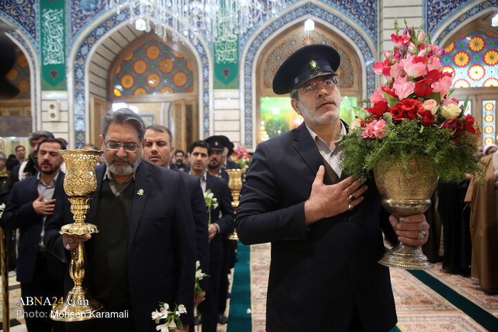Informe fotográfico | Ceremonia de lectura de El sermon por los servidores del santuario de la Excelencia Fátima Masuma (PB) en conmemoración del ayatolá Mohammad-Taqi Mesbah-Yazdi