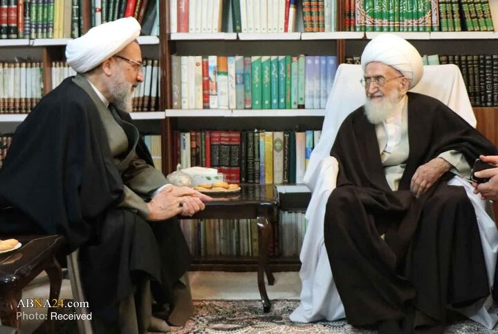 دیدار آیت الله علیدوست با آیت الله نوری همدانی
