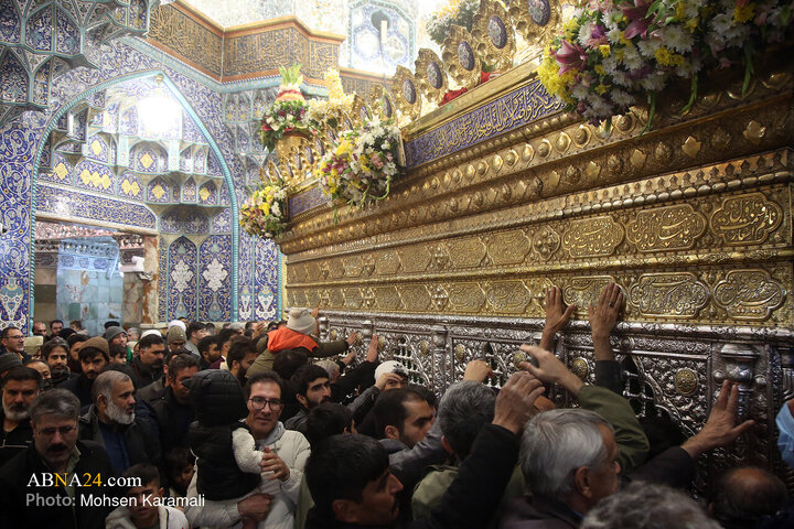 Informe fotográfico | El ambiente en el santuario de la Excelencia Fátima Masuma (PB) en la noche del natalicio del Imam Ali (PB)