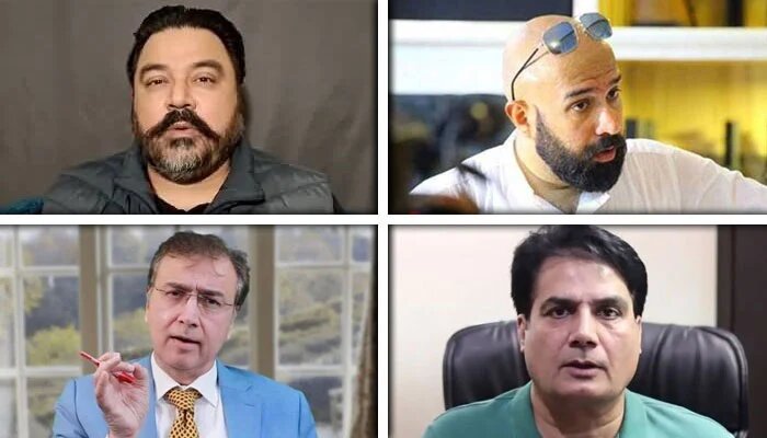 9 مئی ڈیجیٹل دہشتگردی کیس: عادل راجہ، حیدر مہدی، وجاہت سعید، صابر شاکر، معید پیرزادہ کو 2،2 بار عمر قید کی سزا