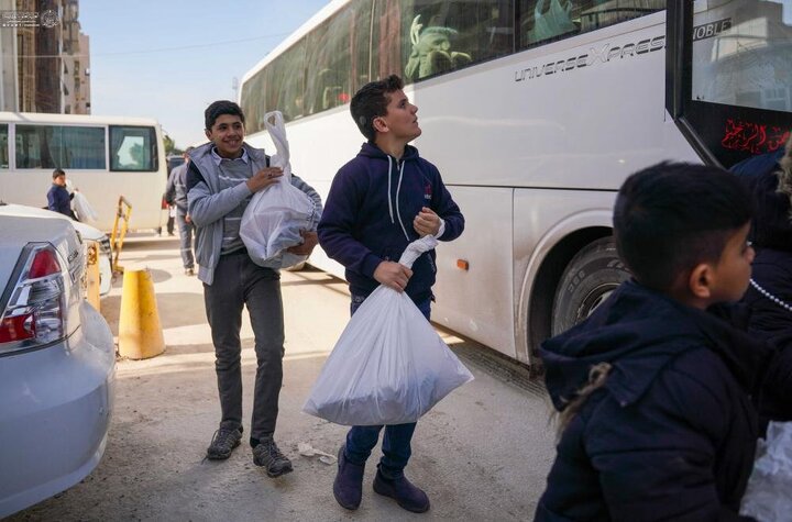 Informe fotográfico | Patrocinado por el Santuario de Amir al-Mu'minin, Imam Ali (PB): distribución de ropa de invierno y visita especial para alumnos del Instituto Al-Riyahin