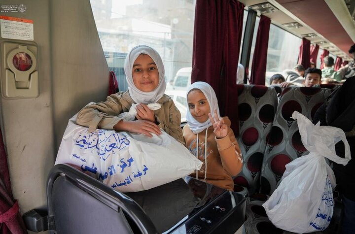 Informe fotográfico | Patrocinado por el Santuario de Amir al-Mu'minin, Imam Ali (PB): distribución de ropa de invierno y visita especial para alumnos del Instituto Al-Riyahin