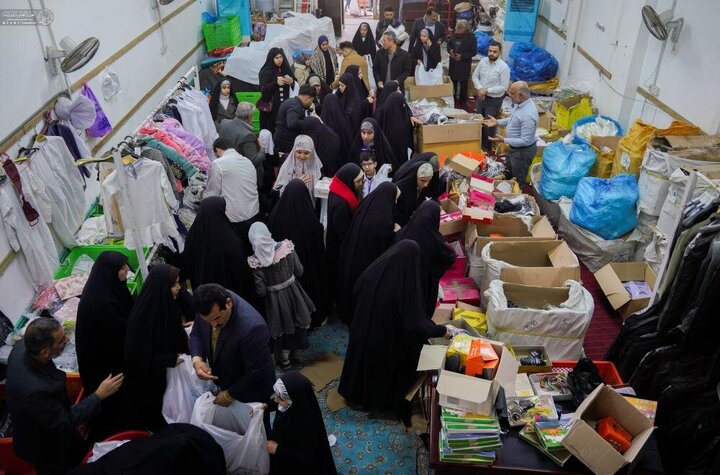 Informe fotográfico | Patrocinado por el Santuario de Amir al-Mu'minin, Imam Ali (PB): distribución de ropa de invierno y visita especial para alumnos del Instituto Al-Riyahin
