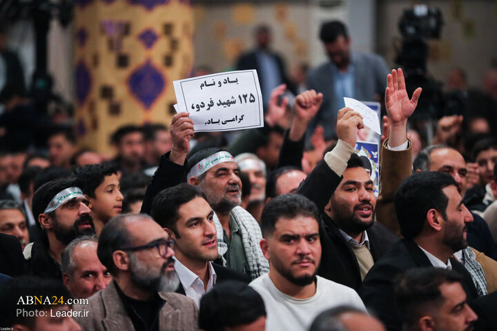 دیدار خانواده شهدای اقتدار با رهبر انقلاب در روز میلاد امیرالمومنین(ع)