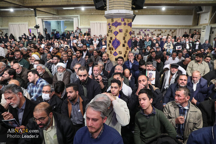 دیدار خانواده شهدای اقتدار با رهبر انقلاب در روز میلاد امیرالمومنین(ع)