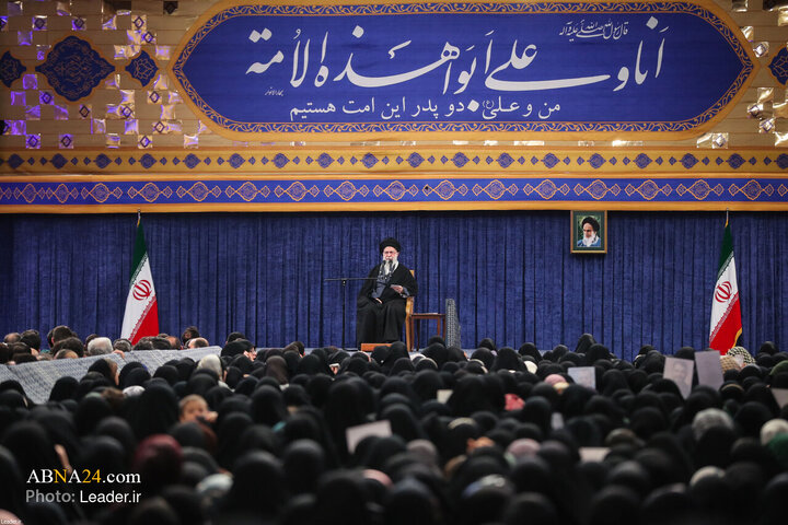 دیدار خانواده شهدای اقتدار با رهبر انقلاب در روز میلاد امیرالمومنین(ع)