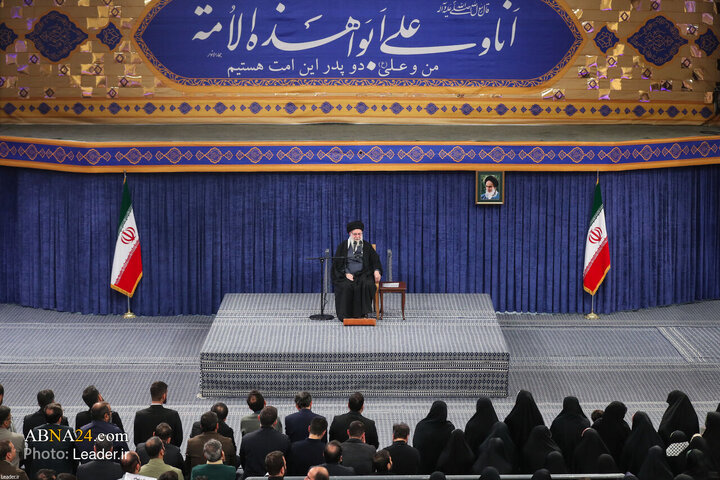 دیدار خانواده شهدای اقتدار با رهبر انقلاب در روز میلاد امیرالمومنین(ع)