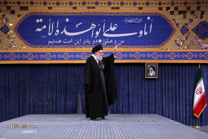 دیدار خانواده شهدای اقتدار با رهبر انقلاب در روز میلاد امیرالمومنین(ع)