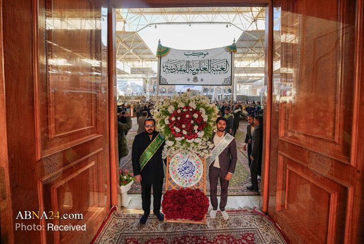 ادای احترام خادمان حرم علوی به مناسبت میلاد مولود کعبه