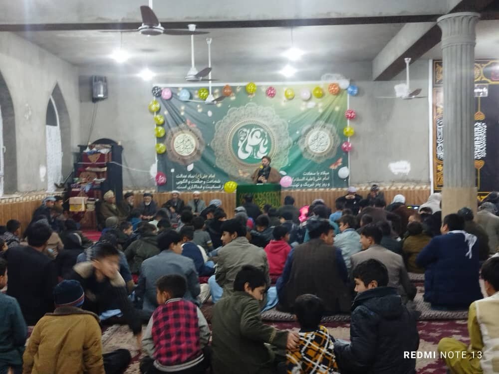 برگزاری جشن میلاد حضرت علی(ع) در مسجد حضرت زید شهید مزارشریف + تصاویر