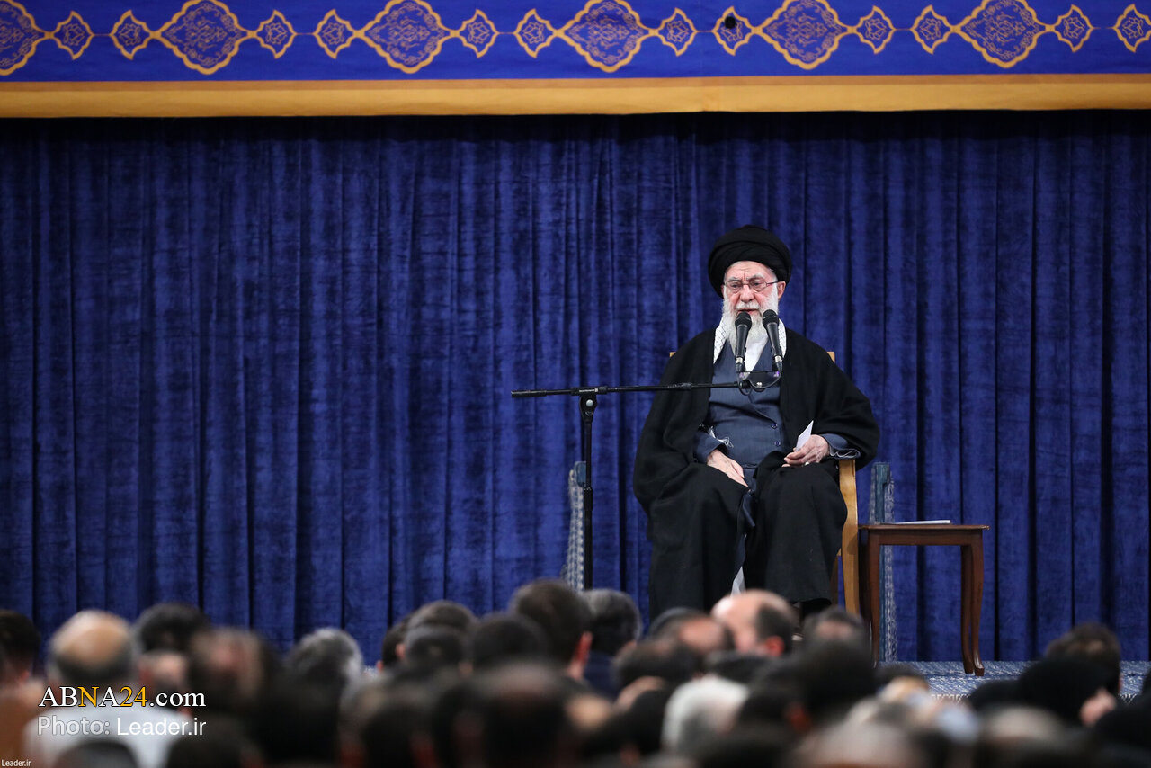 Galeri Foto: Suasana Pertemuan Rahbar dengan Keluarga para Syuhada Iqtidar pada Momen Wiladah Imam Ali as