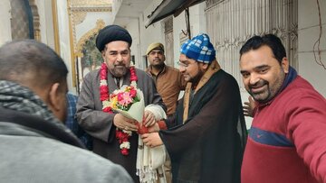 تصویری رپورٹ| ہندوستان کے مذہبی رہنما مولانا کلب جواد نے جش مولود کعبہ میں شرکت کی