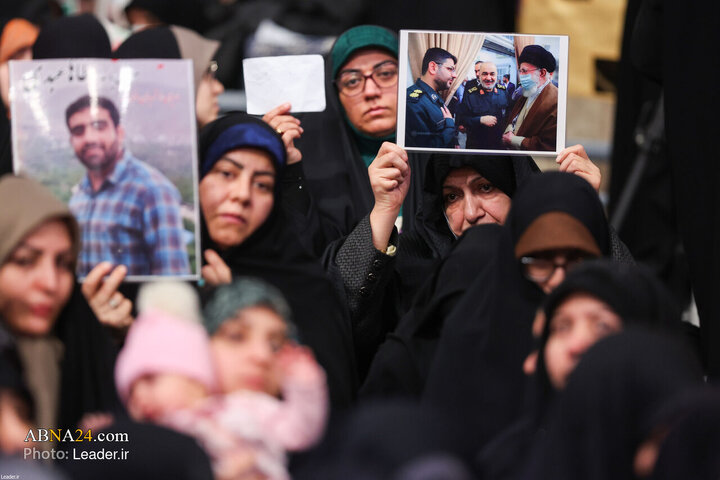 Photos: Imam Khamenei meets with families of martyrs on birth anniversary of Imam Ali (a.s.)