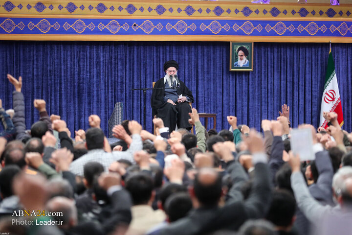 Photos: Imam Khamenei meets with families of martyrs on birth anniversary of Imam Ali (a.s.)