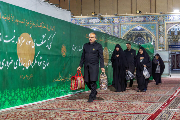Photos: Spiritual Itikaf Ceremony Held at Imam Reza Holy Shrine