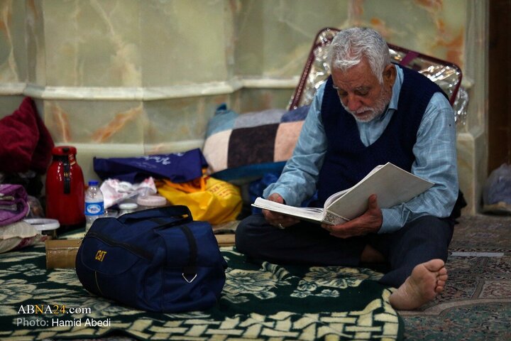 مراسم معنوی اعتکاف در مسجد امام حسن عسکری(ع) قم