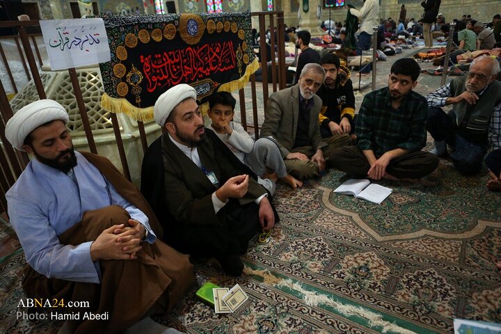 مراسم معنوی اعتکاف در مسجد امام حسن عسکری(ع) قم