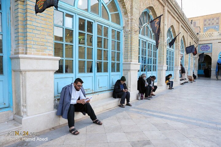 مراسم معنوی اعتکاف در مسجد امام حسن عسکری(ع) قم