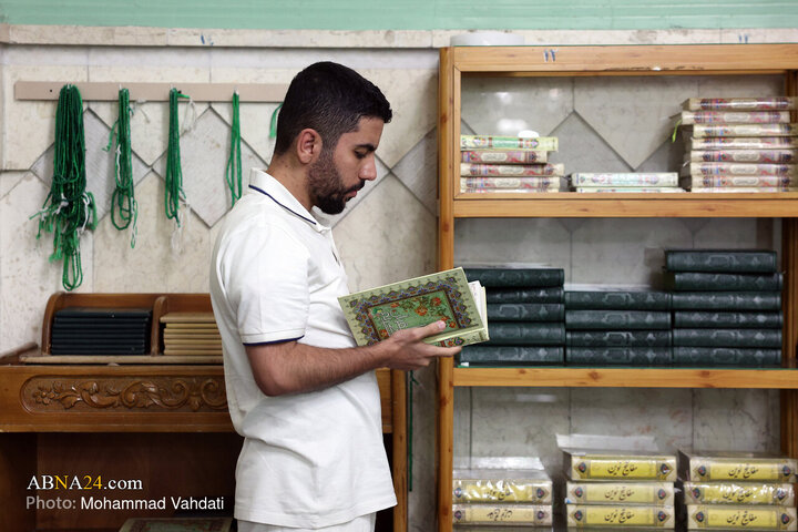 အဗ်ဒိုလ်အဇီးမ် ဟစန်နီ (အ.စ) ၏ ရောင်ဇာတော် တွင် ပြုလုပ်နေသည့် အဲအ်သေကာဖ် ပုံရိပ်များ  ။ ။ Photos