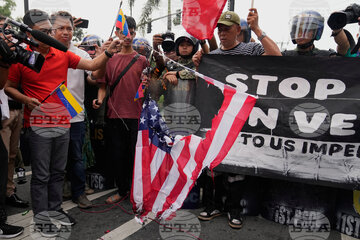 تصاویر | آتش زدن پرچم آمریکا؛ این‌بار اندونزی