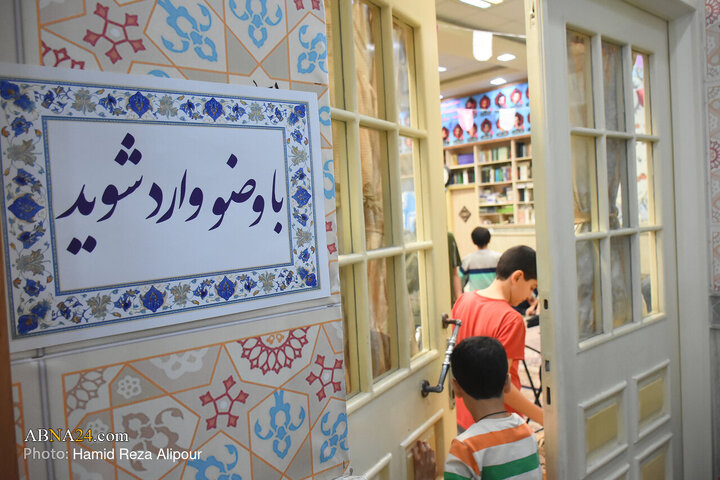 مراسم معنوی اعتکاف نونهالان رضوی در رشت