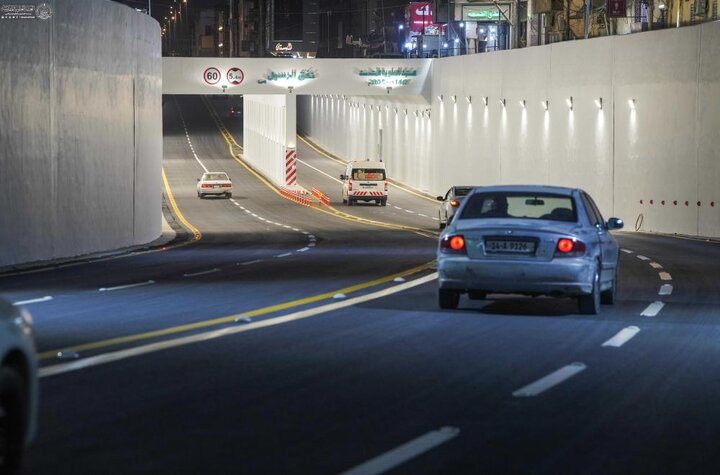 تقرير مصور/ العتبة العلوية تفتتح نفقي الرسول (ص) والشيخ الطوسي(قده) في النجف الأشرف