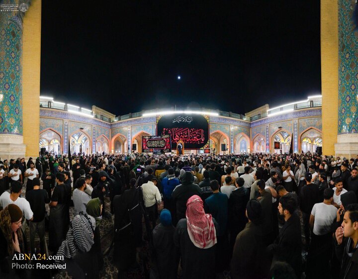 آیین عزاداری وفات حضرت زینب(س) در حرم مطهر علوی