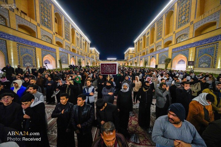 آیین عزاداری وفات حضرت زینب(س) در حرم مطهر علوی