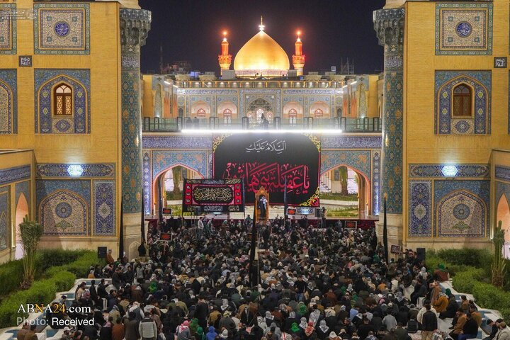 آیین عزاداری وفات حضرت زینب(س) در حرم مطهر علوی