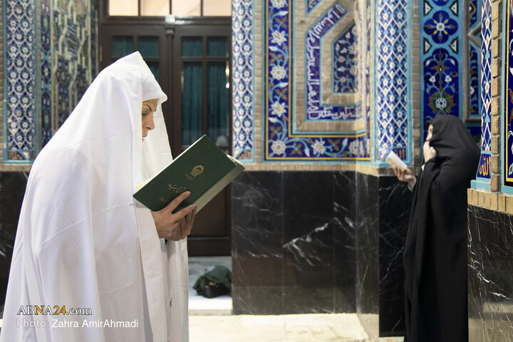 گزارش تصویری | آیین اعتکاف بانوان در حرم مطهر امام رضا(ع)