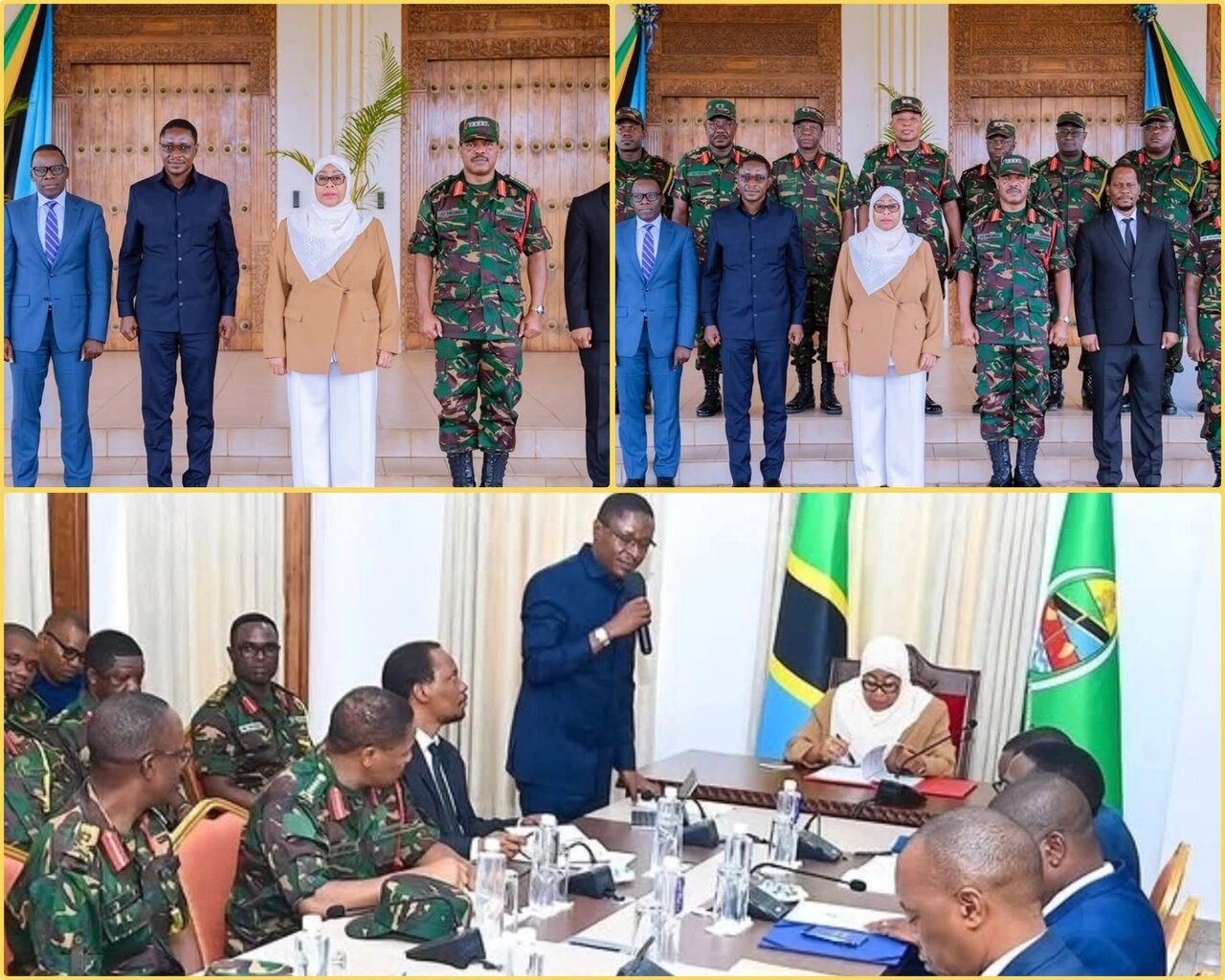 Rais Samia Afanya Mazungumzo na Viongozi wa Wizara ya Ulinzi na JKT Zanzibar