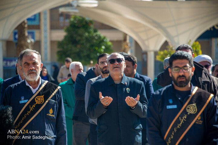 Photos: Black flag on dome of Shahcheragh shrine replaced