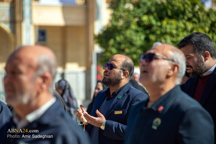 Photos: Black flag on dome of Shahcheragh shrine replaced