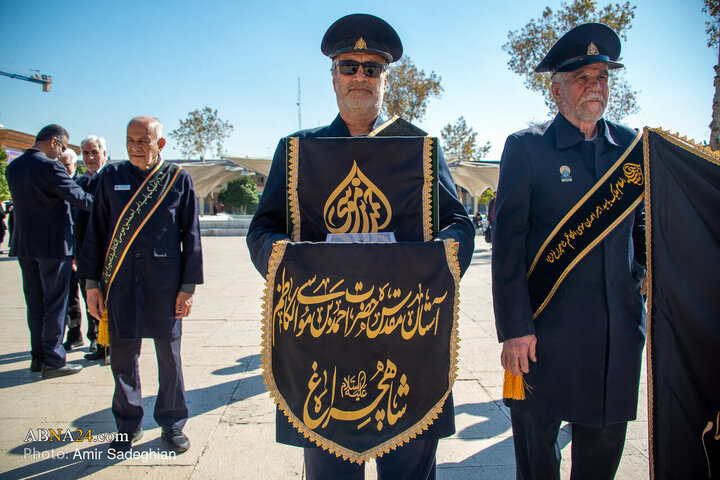 Photos: Black flag on dome of Shahcheragh shrine replaced