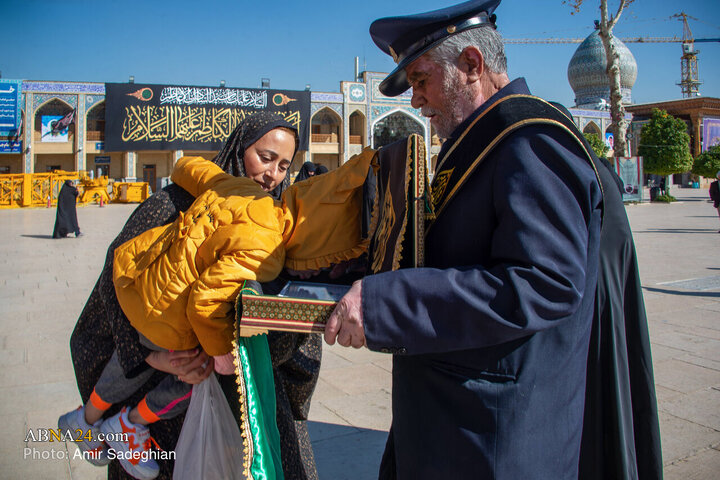 Photos: Black flag on dome of Shahcheragh shrine replaced