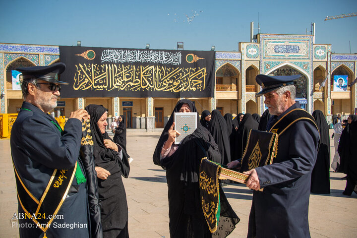 Photos: Black flag on dome of Shahcheragh shrine replaced