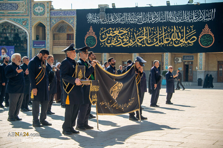 Photos: Black flag on dome of Shahcheragh shrine replaced
