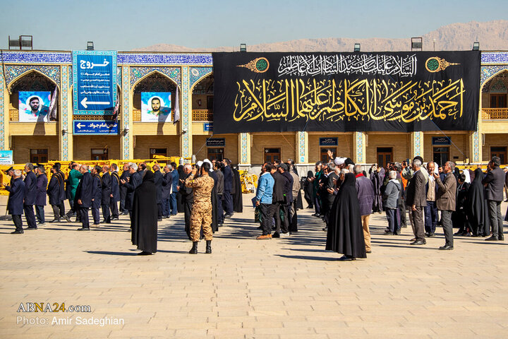 Photos: Black flag on dome of Shahcheragh shrine replaced