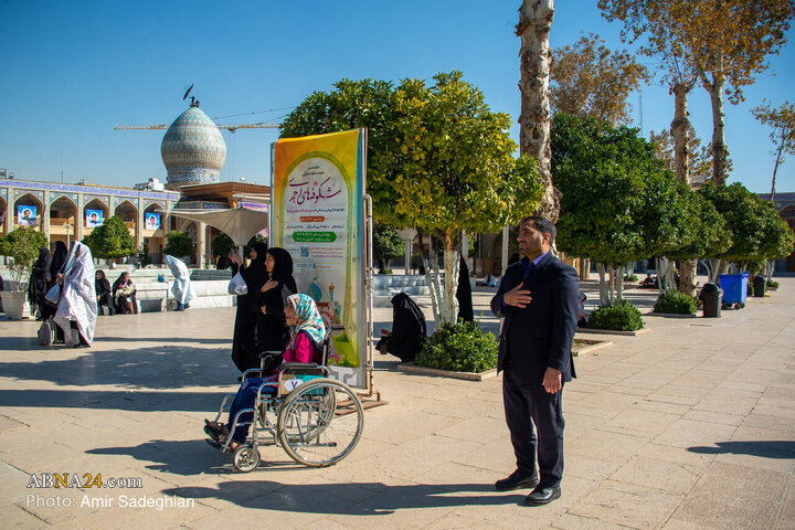 Photos: Black flag on dome of Shahcheragh shrine replaced