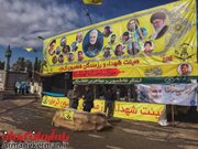 Photos: Fatemiyoun Mawkib in Kerman Provides Services to Pilgrims of Martyr Soleimani’s Tomb