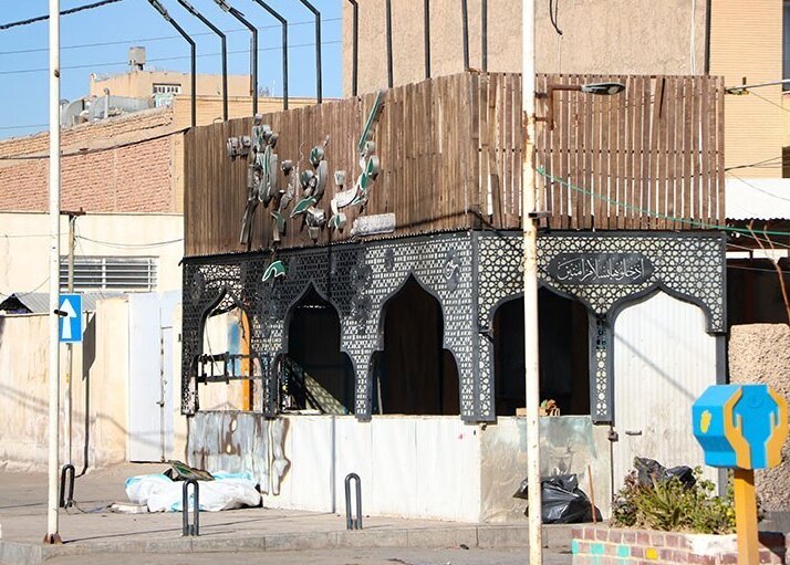 موکب امام حسین(ع) هم از آتش آشوبگران در امان نماند + تصویر