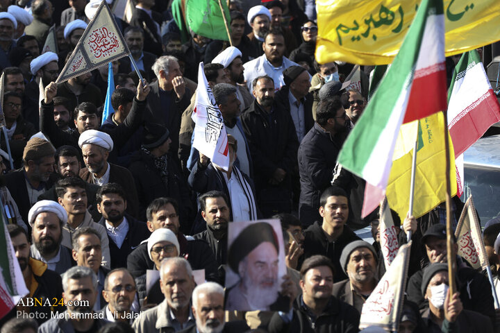 Foto / Kum'da 12 Ocak 2026 Amerika ve Sinizm Karşıtı Halk Yürüyüşünden Kareler